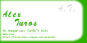 alex turos business card
